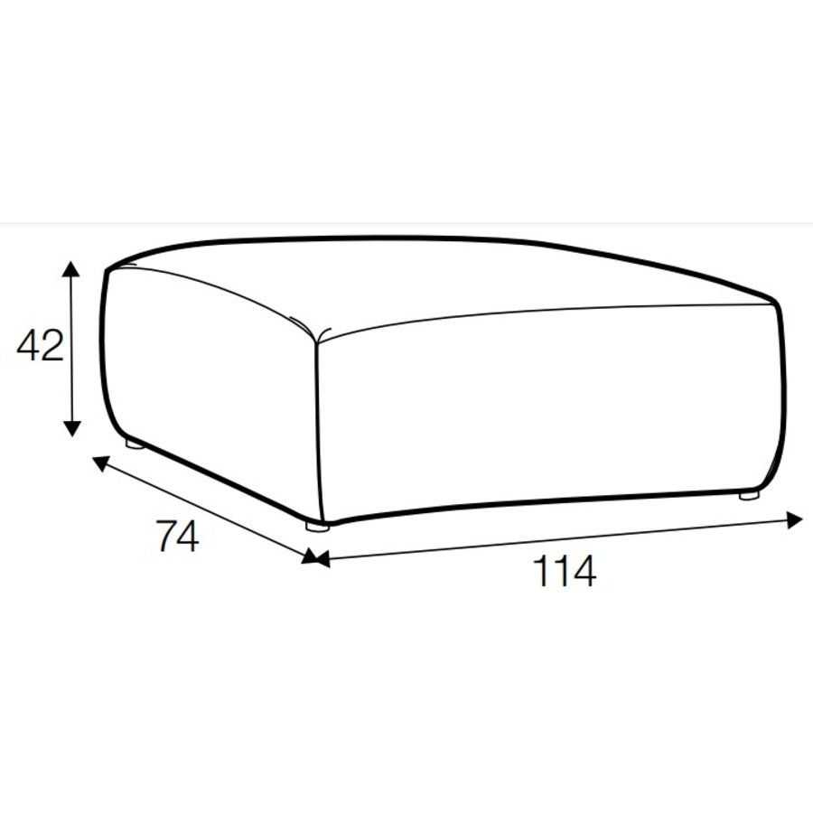 Edda Hocker Bruin 114x74 cm Edda Hocker Bruin 114x74 cm