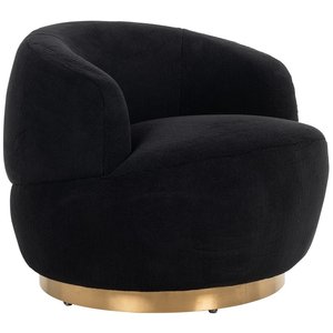 Teddy Draaifauteuil Zwart