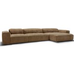 Sits Edda 3-Zits Bank + Chaise Longue Bruin Sits Edda 3-Zits Bank + Chaise Longue Bruin