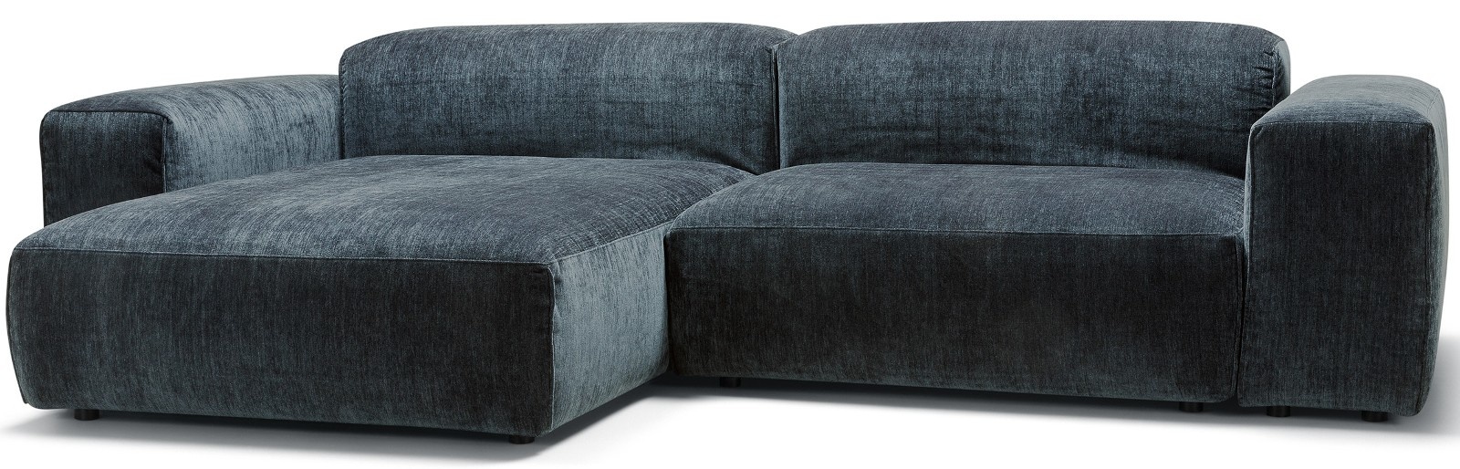 Sits Edda Chaise Longue + 2-Zits Bank Donkerblauw