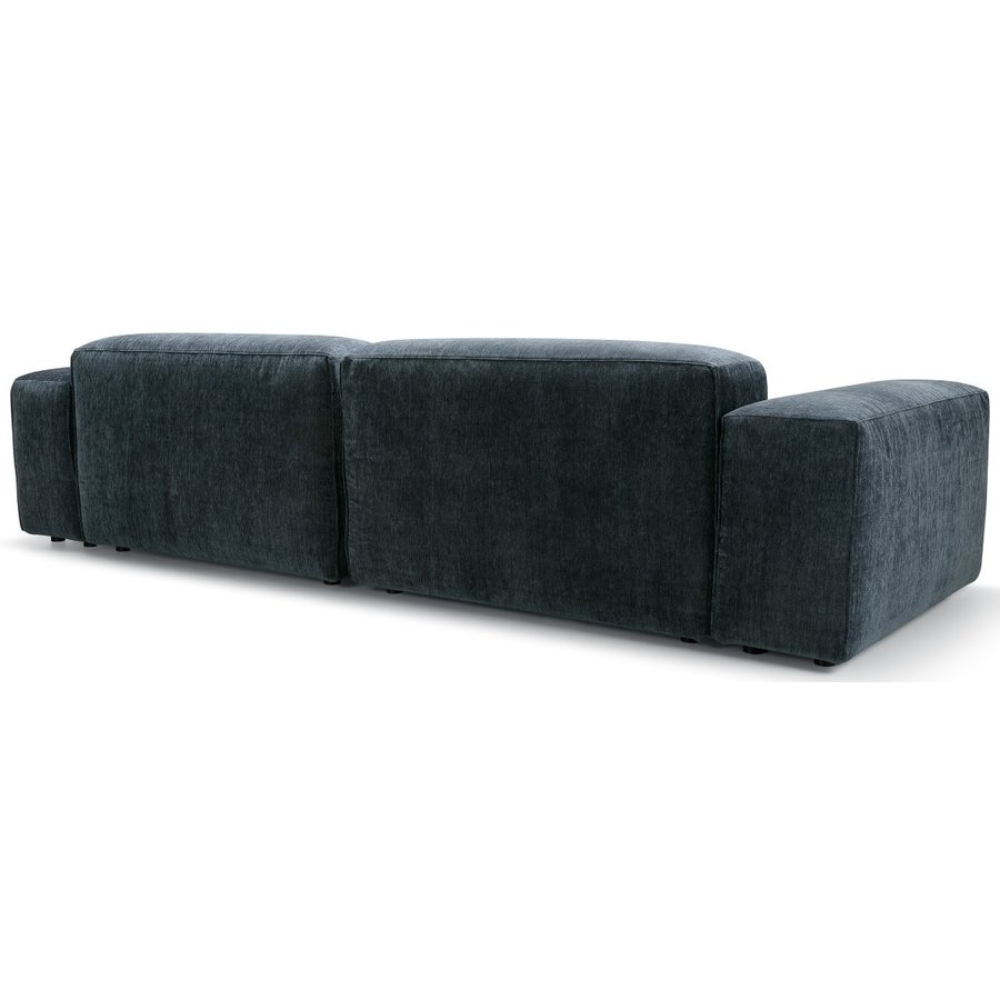 Edda Chaise Longue + 2-Zits Bank Donkerblauw Edda Chaise Longue + 2-Zits Bank Donkerblauw
