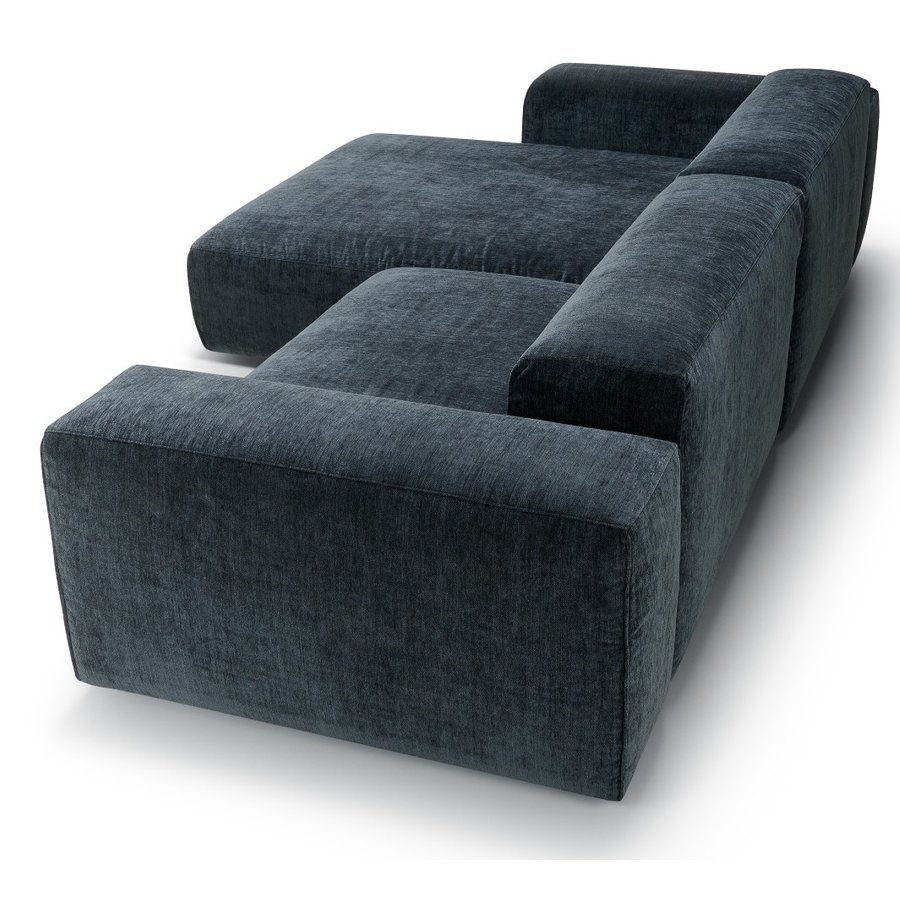 Edda Chaise Longue + 2-Zits Bank Donkerblauw Edda Chaise Longue + 2-Zits Bank Donkerblauw