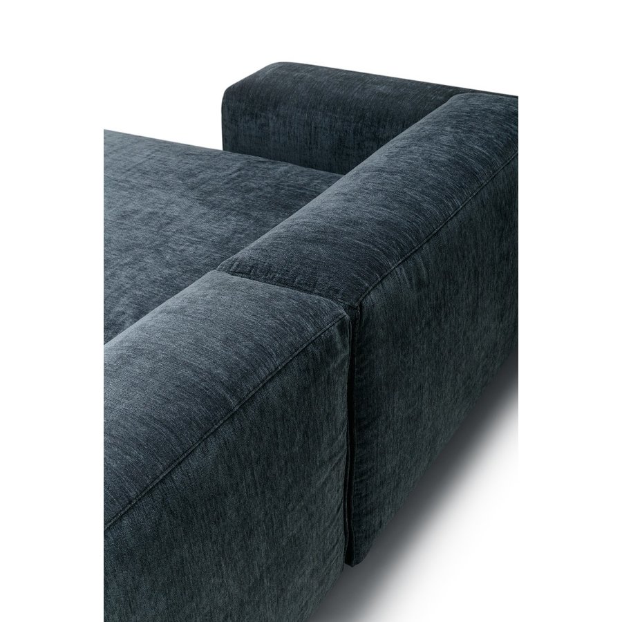 Edda Chaise Longue + 2-Zits Bank Donkerblauw Edda Chaise Longue + 2-Zits Bank Donkerblauw