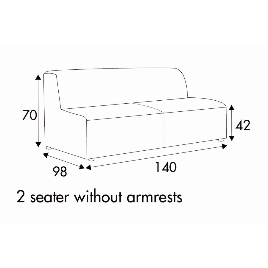 Milano 2-Zits 140 cm
