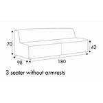 Milano 3-Zits 180 cm