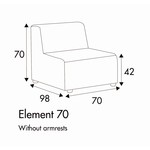 Milano 1-Zits 70 cm Milano 1-Zits 70 cm