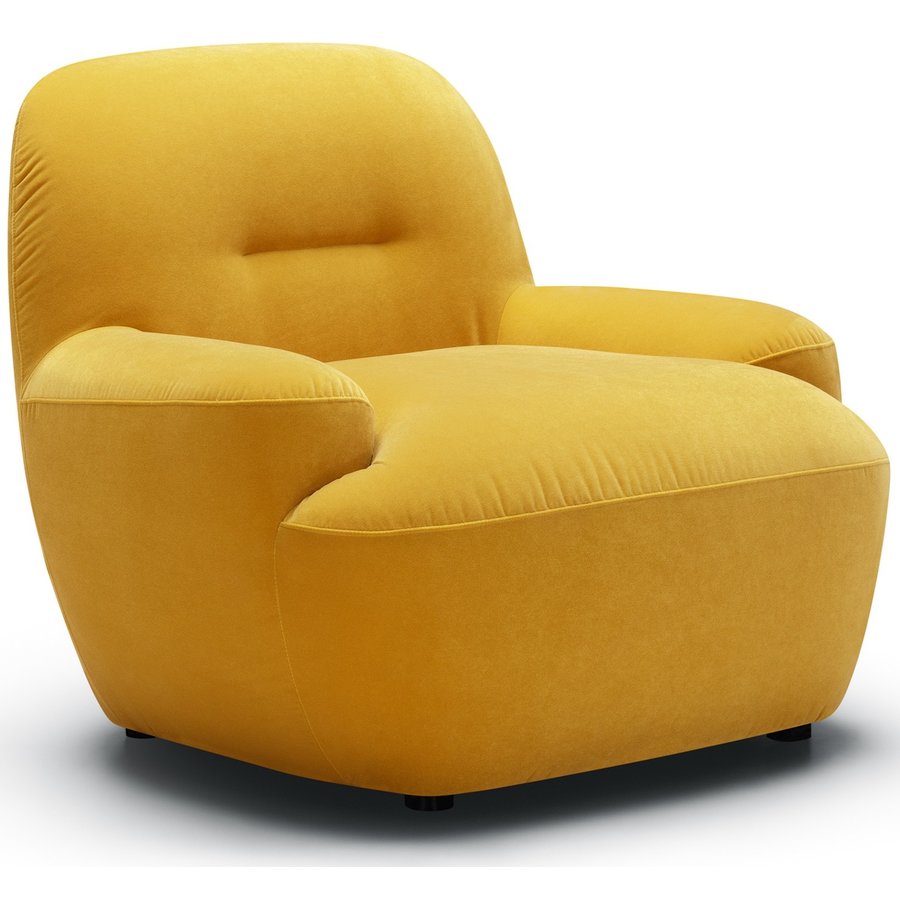Uma Fauteuil Velvet Geel Uma Fauteuil Velvet Geel