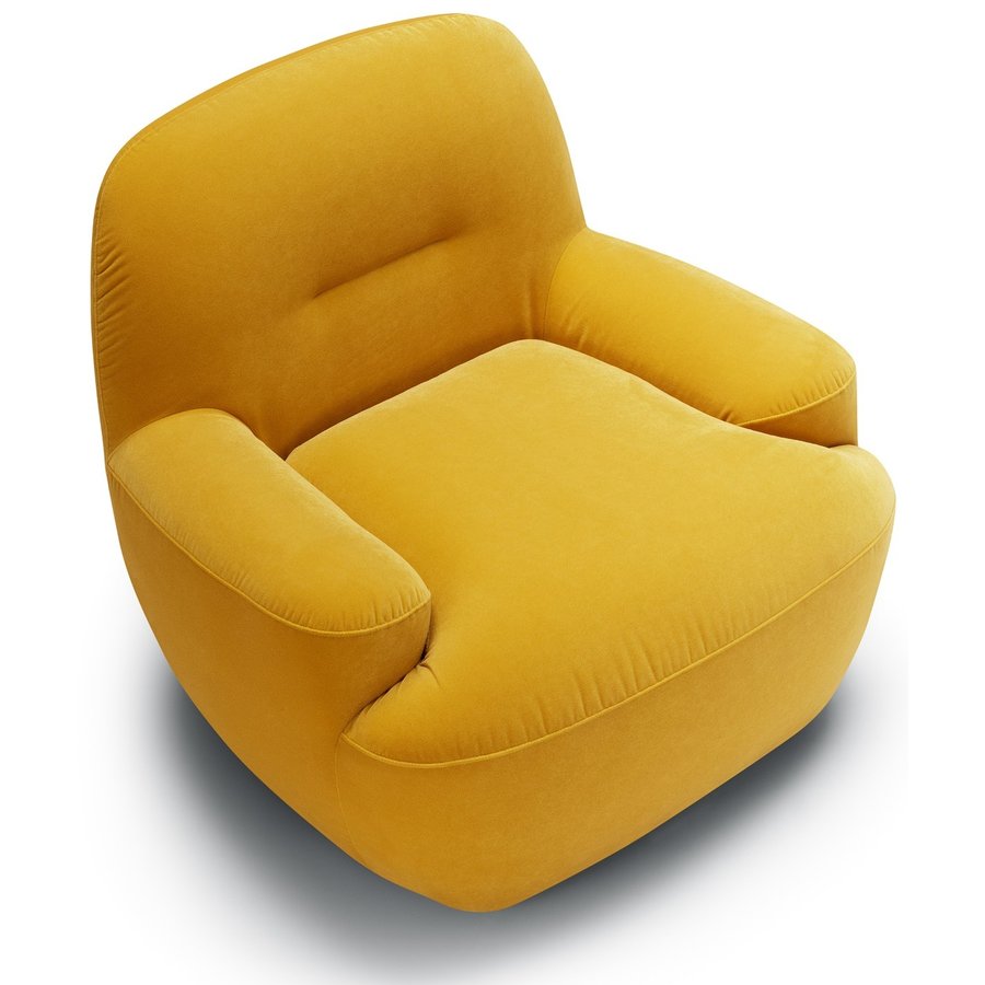 Uma Fauteuil Velvet Geel Uma Fauteuil Velvet Geel
