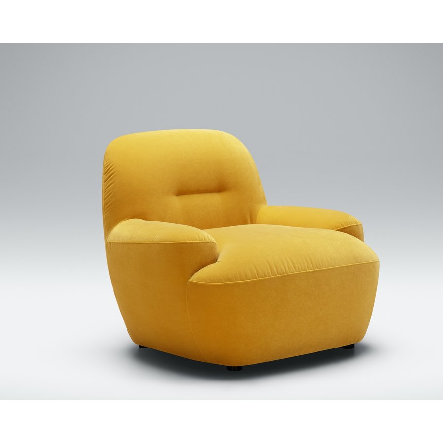 Uma Fauteuil Velvet Geel Uma Fauteuil Velvet Geel