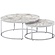 Cherie Salontafel Set Wit/Zilver