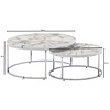 Cherie Salontafel Set Wit/Zilver