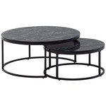 Sky Style Cherie Salontafel Set Zwart Sky Style Cherie Salontafel Set Zwart