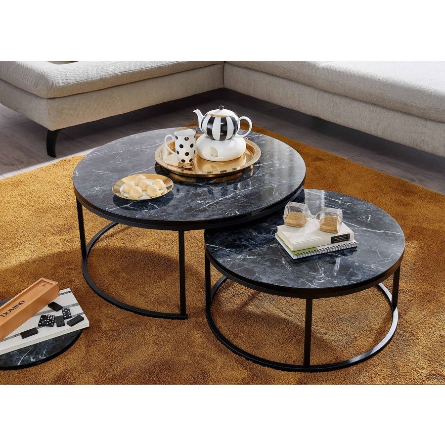 Cherie Salontafel Set Zwart Cherie Salontafel Set Zwart