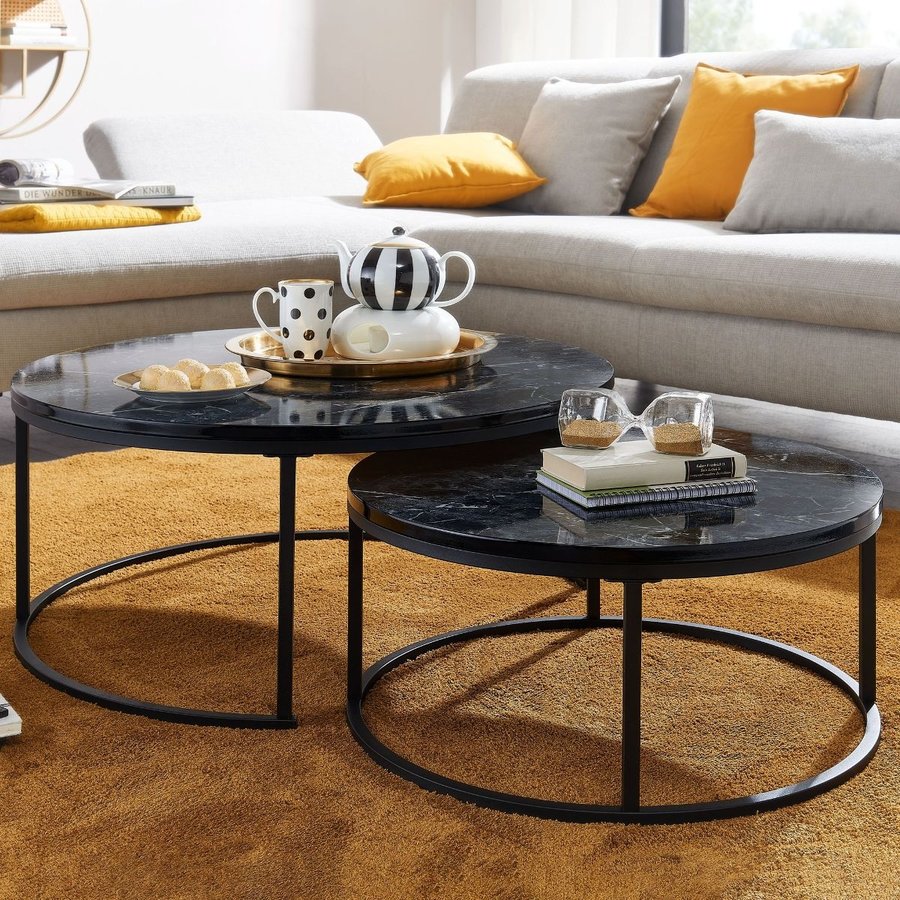 Cherie Salontafel Set Zwart Cherie Salontafel Set Zwart