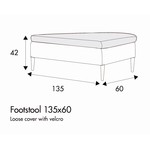 Lill Voetenbank 135 x 60 cm Lill Voetenbank 135 x 60 cm