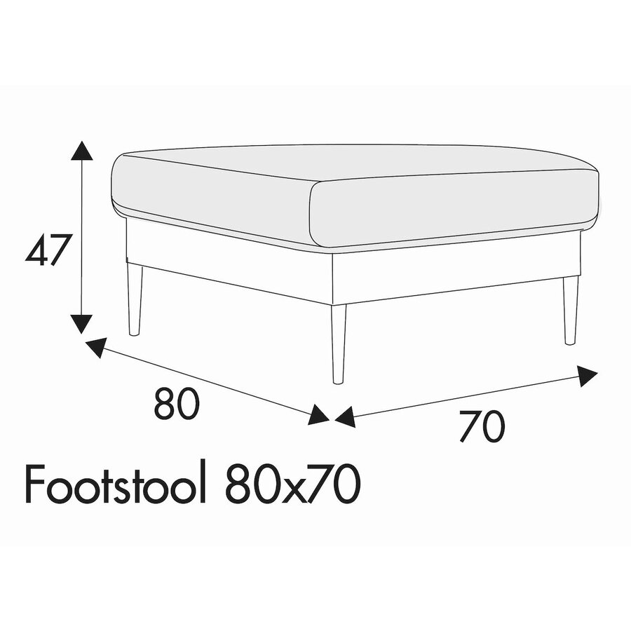 Teddy Voetenbank 80 x 70 cm Teddy Voetenbank 80 x 70 cm