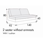 Elis 2-Zits 140 cm Elis 2-Zits 140 cm