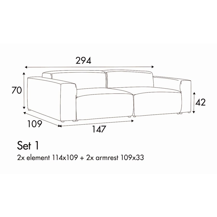 Edda Set 1 - 294 cm Edda Set 1 - 294 cm