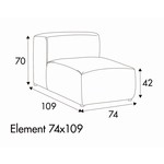 Edda 1-Zits 74 x  109 cm Edda 1-Zits 74 x  109 cm