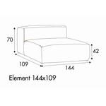 Edda 1-Zits 144 cm Edda 1-Zits 144 cm