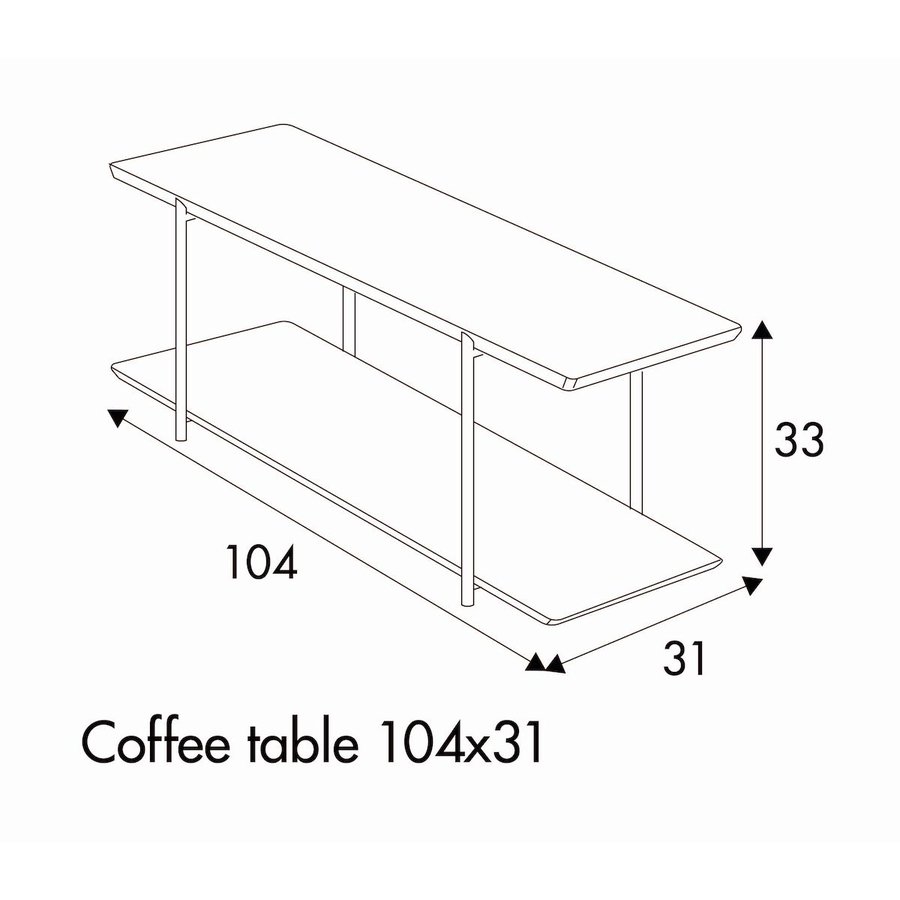Edda Salontafel 104 x 31 cm Edda Salontafel 104 x 31 cm
