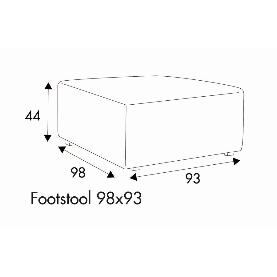 Liam Voetenbank 98 x 93 cm Liam Voetenbank 98 x 93 cm
