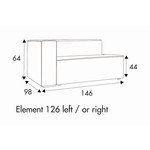 Liam 2-Zits 146 cm Links/Rechts Liam 2-Zits 146 cm Links/Rechts