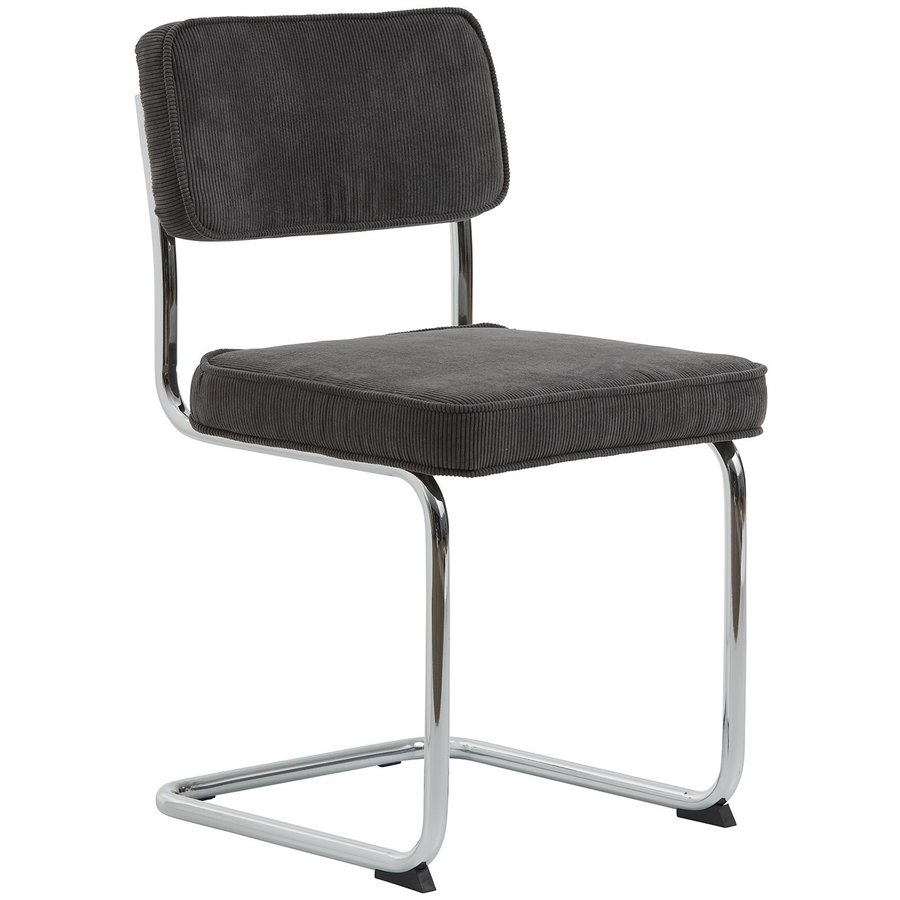 Rupert Eetkamerstoel Corduroy Grijs Rupert Eetkamerstoel Corduroy Grijs