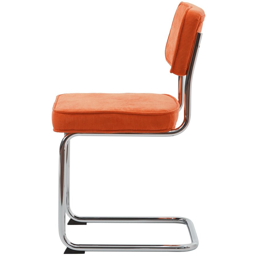 Rupert Eetkamerstoel Corduroy Oranje Rupert Eetkamerstoel Corduroy Oranje