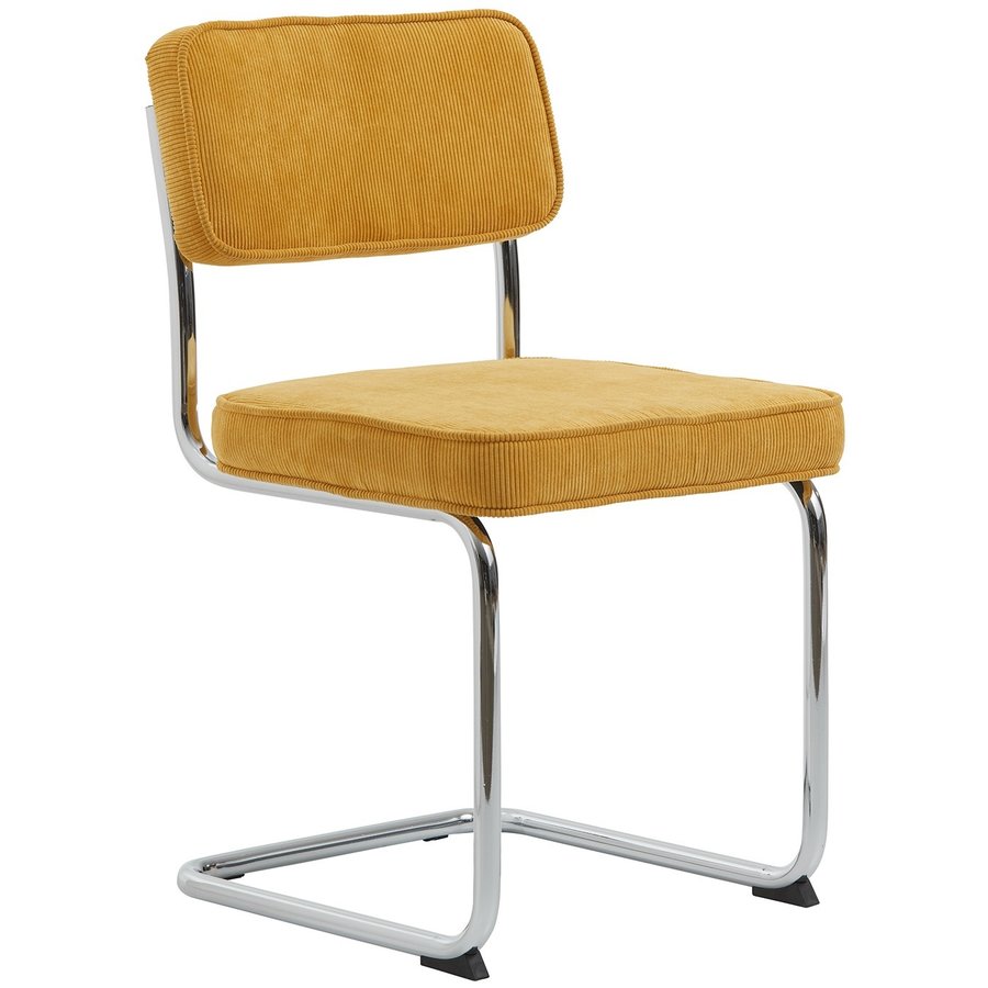 Rupert Eetkamerstoel Corduroy Geel Rupert Eetkamerstoel Corduroy Geel