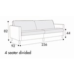 Impulse 4-Zits 236 cm Bank Impulse 4-Zits 236 cm Bank