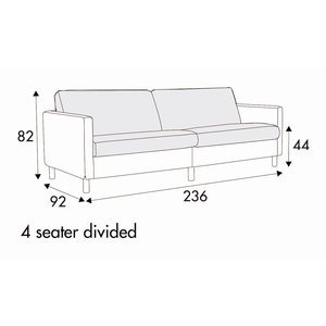 Impulse 4-Zits 236 cm Bank