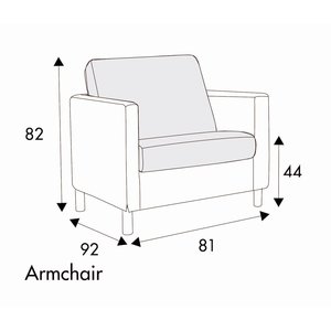 Impulse Fauteuil 81 cm Bank