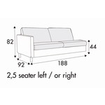 Impulse 2,5-Zits 188 cm Links/Rechts
