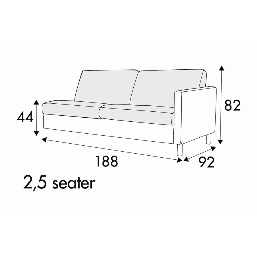 Impulse 2,5-Zits 188 cm Links/Rechts