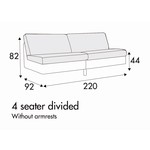 Impulse 4-Zits 220 cm Impulse 4-Zits 220 cm