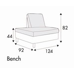 Impulse Bench 124 cm Links/Rechts Impulse Bench 124 cm Links/Rechts