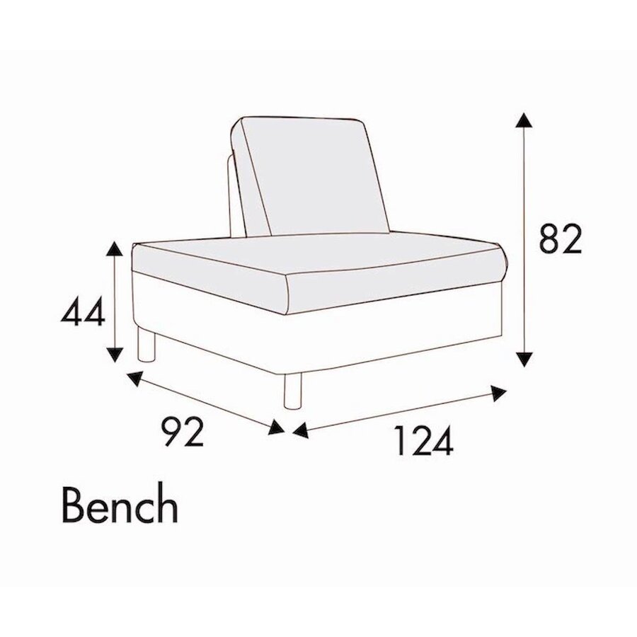 Impulse Bench 124 cm Links/Rechts Impulse Bench 124 cm Links/Rechts