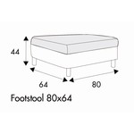 Impulse Voetenbank 80 x 64 cm Impulse Voetenbank 80 x 64 cm