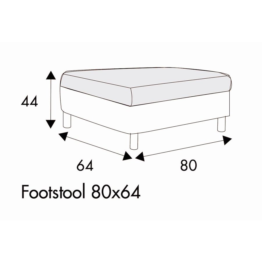 Impulse Voetenbank 80 x 64 cm Impulse Voetenbank 80 x 64 cm