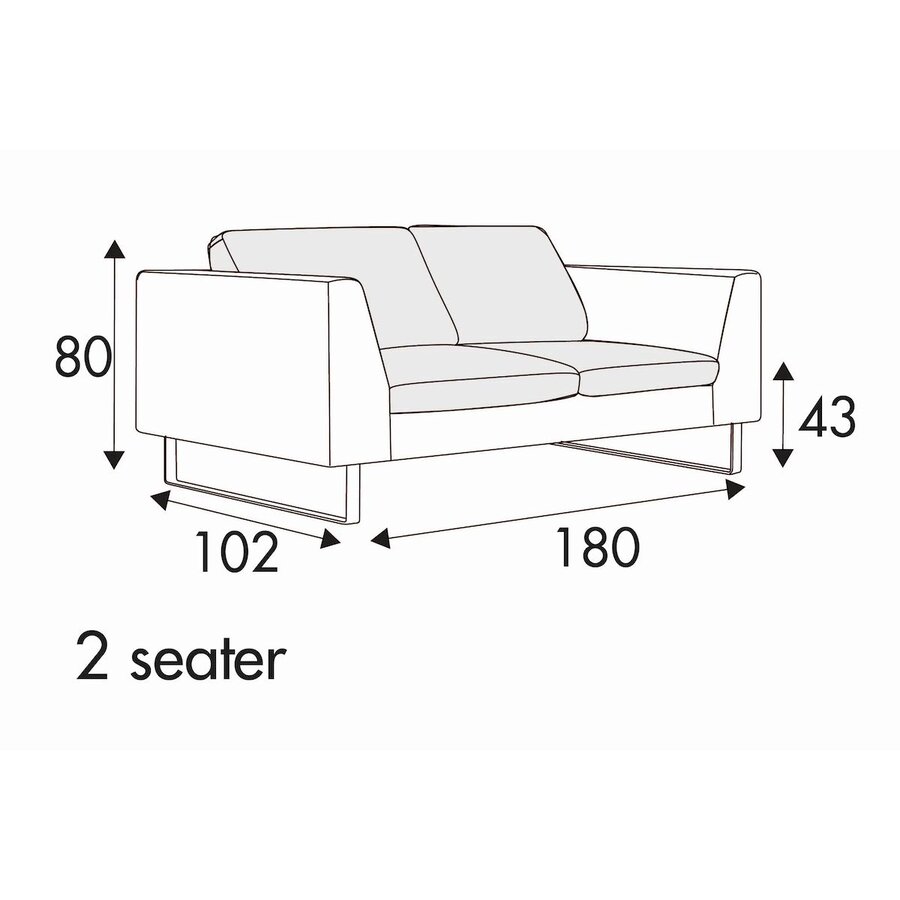 Tokyo 2-Zits 180 cm Bank Tokyo 2-Zits 180 cm Bank