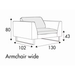 Tokyo Fauteuil 130 cm Bank Tokyo Fauteuil 130 cm Bank