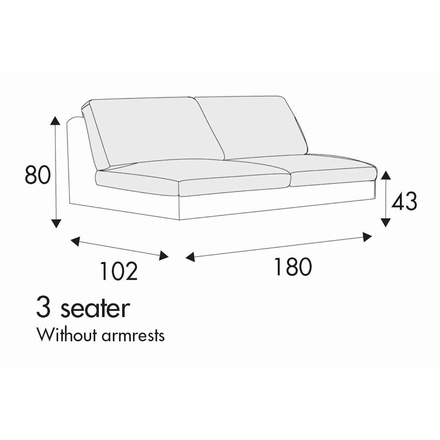 Tokyo 3-Zits 180 cm Tokyo 3-Zits 180 cm