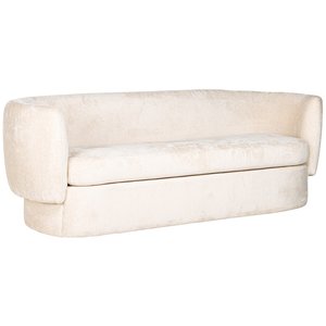 Richmond Interiors Donatella 3-Zits Bank Wit Chenille