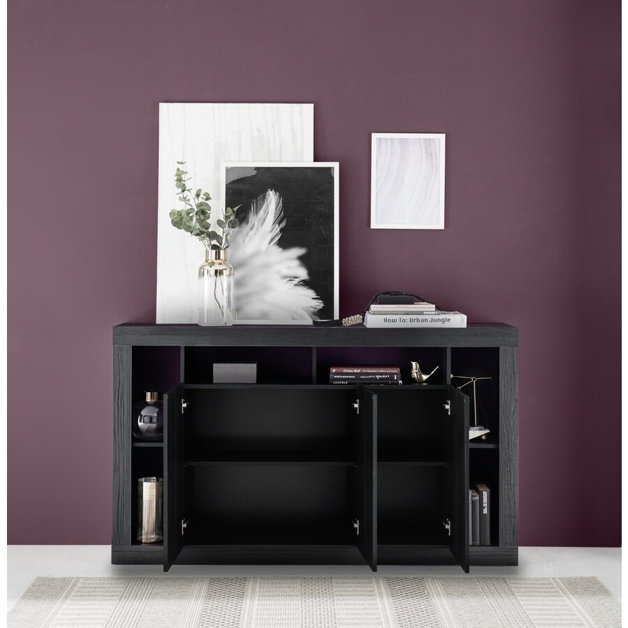 Rimini Dressoir 3-deuren Zwart Rimini Dressoir 3-deuren Zwart