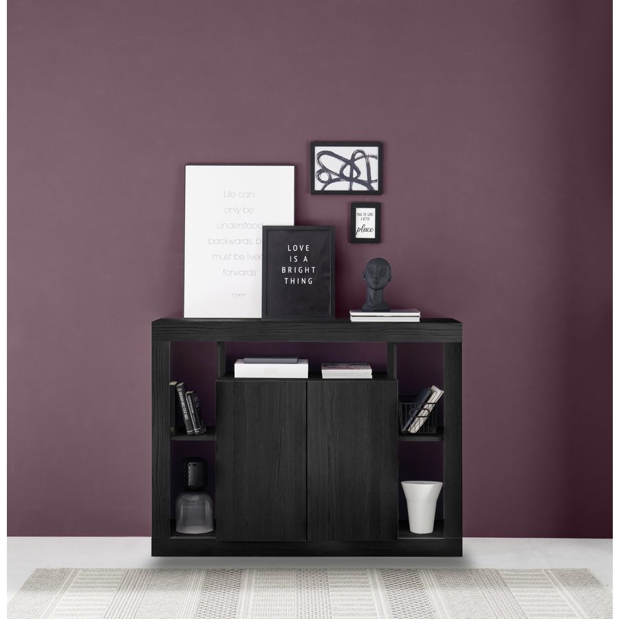 Rimini Dressoir 2-deuren Zwart