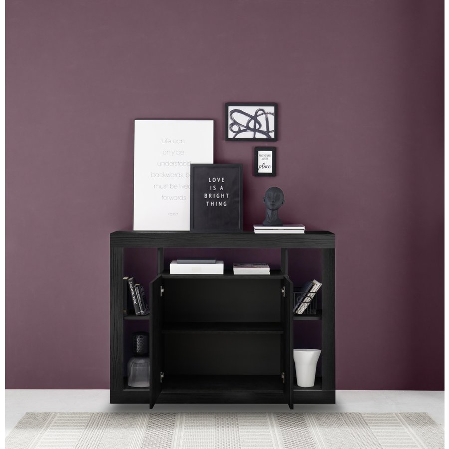 Rimini Dressoir 2-deuren Zwart