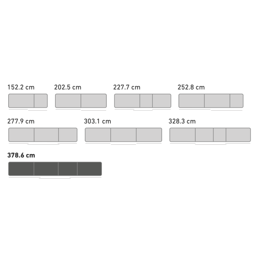 Grafiet Schuifdeurkast 379 cm Grafiet Schuifdeurkast 379 cm