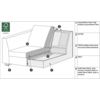 Tokyo Chaise Longue 110 x 185 cm Rechts/Links