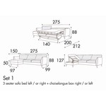 Lucy Set 1 Slaapbank 275 cm Lucy Set 1 Slaapbank 275 cm
